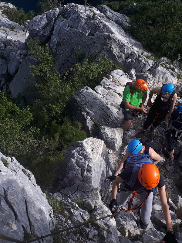 Ferrata delle Gallerie a Cima Rocca