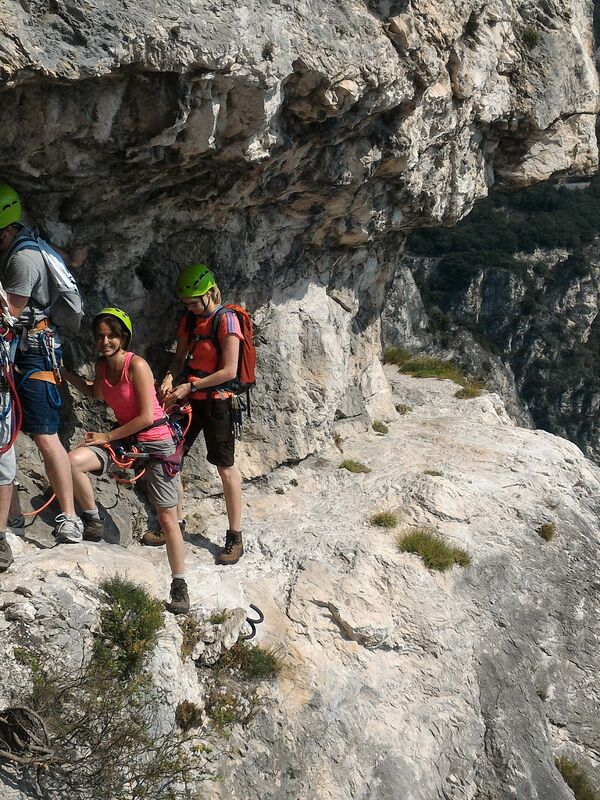 In the mountains with a mountain guide