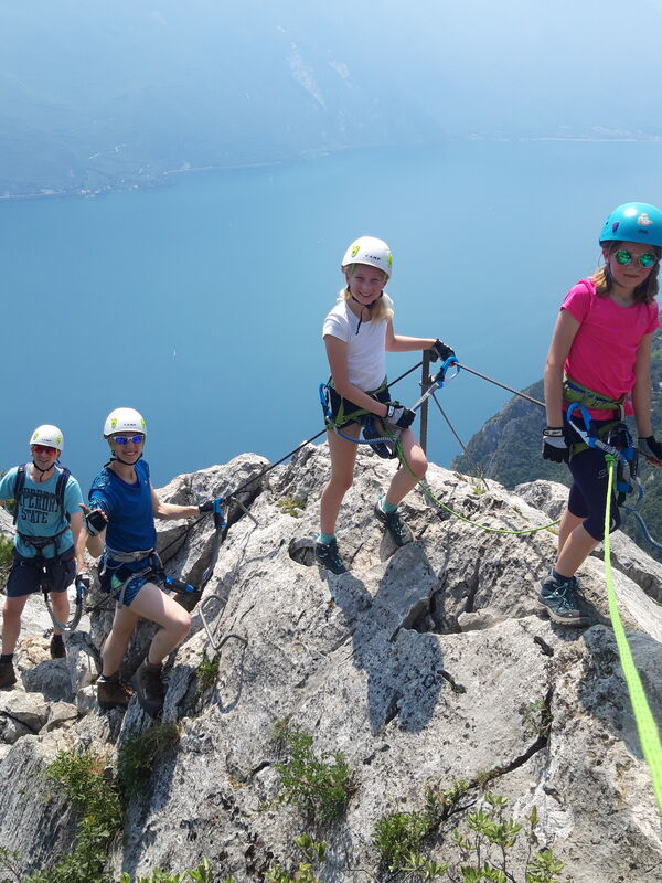 Via ferrata course for children 