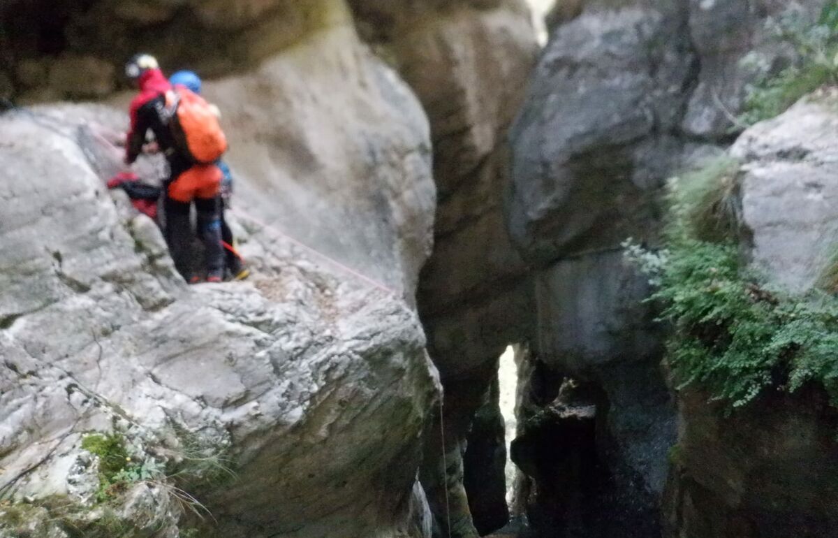 Canyoning in der Schlucht von Campione