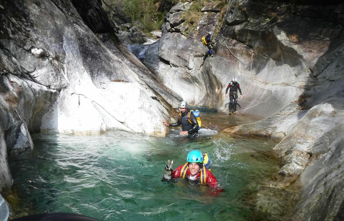 STAGE DI CANYONING IN VAL CHIAVENNA