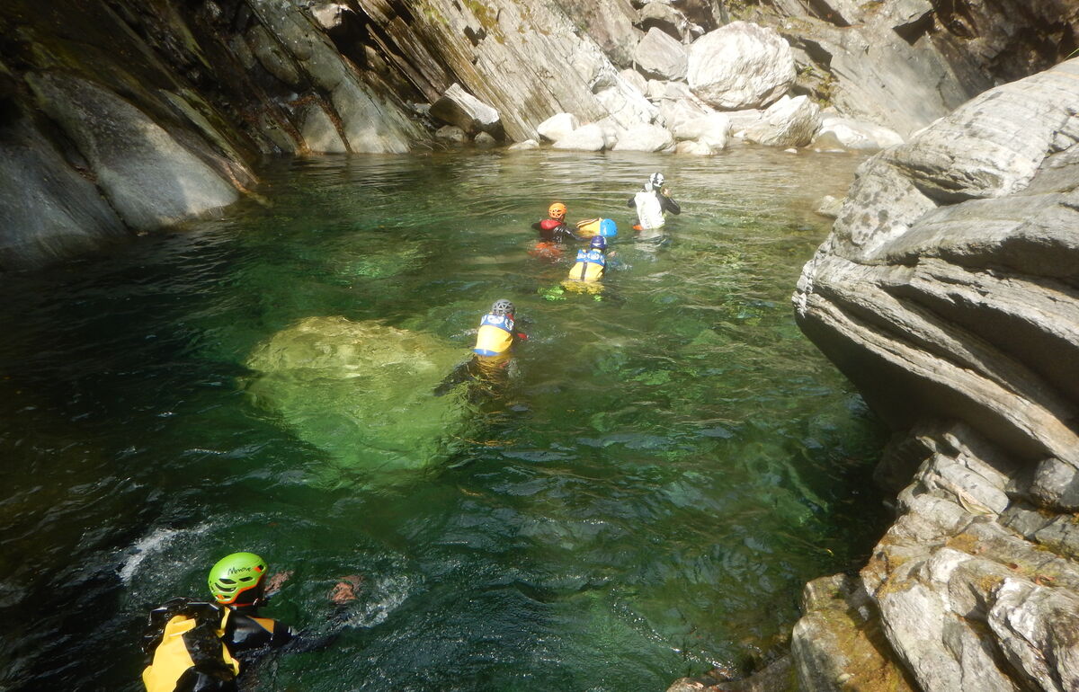 STAGE DI CANYONING IN VAL CHIAVENNA